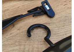 Вішалка прищіпка для білизни на 25см (чорна) №2